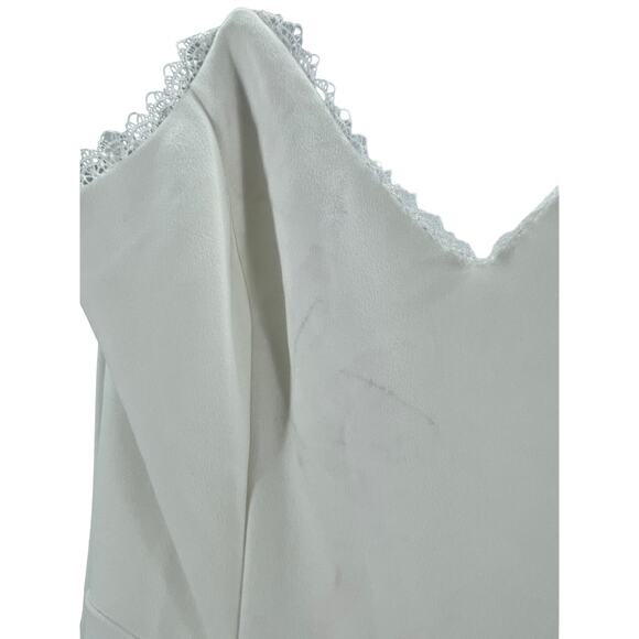 LULU'S Sz S Taliana White Lace Button Back Maxi Mermaid Wedding Dress NEW B169 - Picture 6 of 9